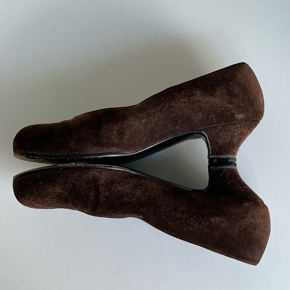 Tokio Kumagaï Paris Brown Suede Pumps Heels Size 36.5 - Picture 5 of 10